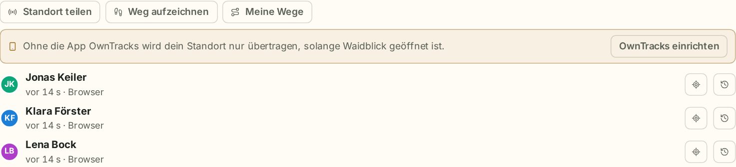 Live-Leiste