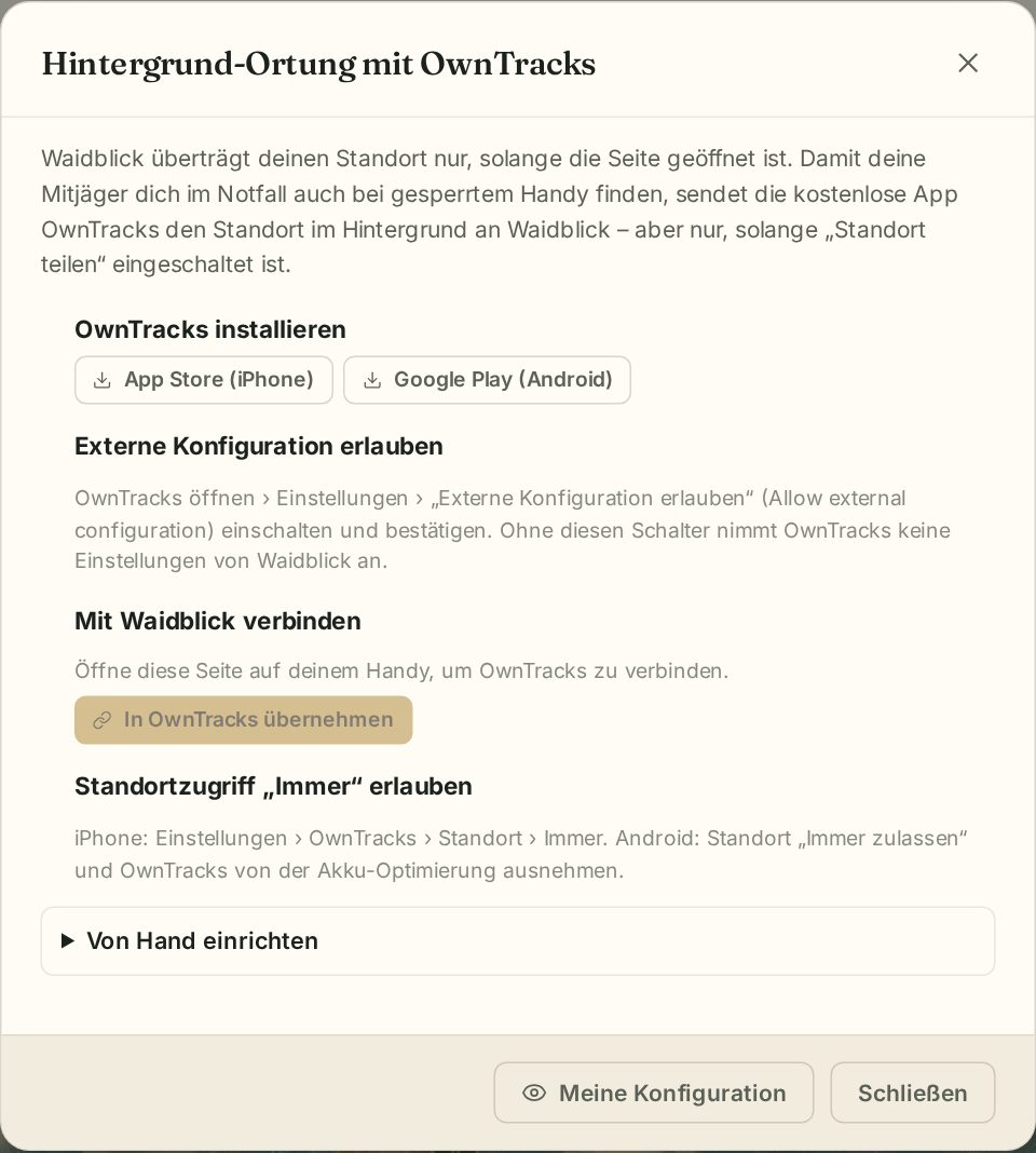 OwnTracks einrichten
